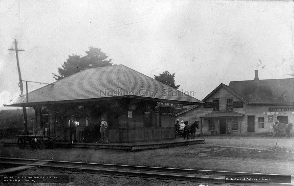 Postcard: Railroad Station, West Willington, Connecticut